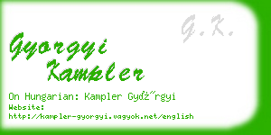 gyorgyi kampler business card